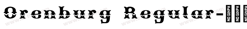 Orenburg Regular字体转换